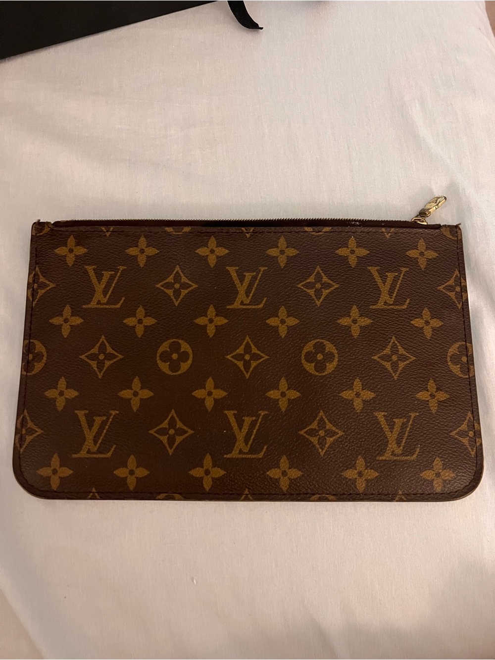 Louis Vuitton Tan and Brown Striped Interior Pouch